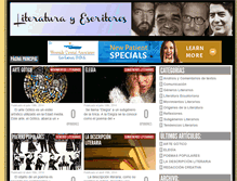 Tablet Screenshot of literaturayescritores.com